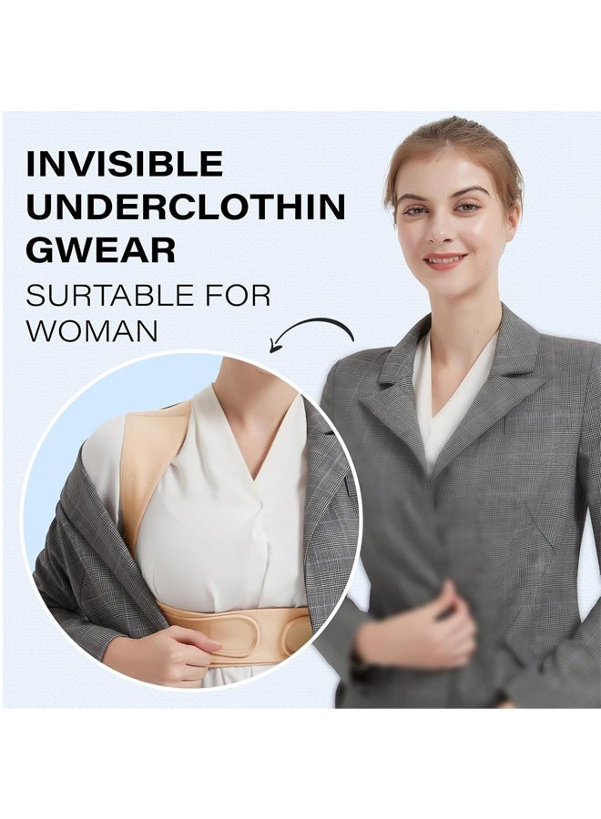 Posture Corrector for Women and Men: Adjustable  Breathable Upper Back Brace - Posture Support for office Worker Housewife Students(L） - Image 4